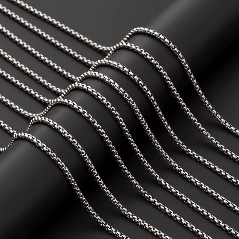 Wholesale Variety Of Pendant Shape Jewelry Titanium Steel Women's Sweater Chain Accessories Men's Hip-hop Style Pendant Necklace_1