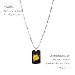 Wholesale Variety Of Pendant Shape Jewelry Titanium Steel Women's Sweater Chain Accessories Men's Hip-hop Style Pendant Necklace