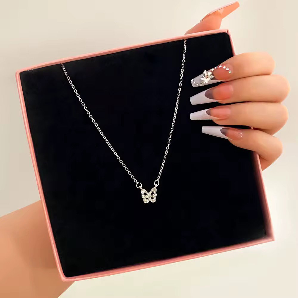 Long Tassel Women Ball Chain Necklace Stainless Steel 18k Gold Plated Minimalist Euramerican Necklaces Jewelry_3