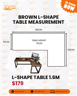 L-Shape table (Carbon Fiber)