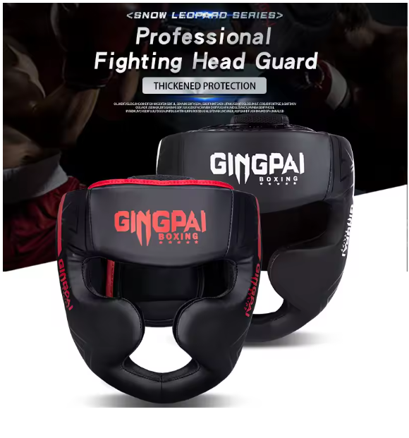 Boxing Helmet GINGPAI MMA Kick Boxing Karate Protective Head Gear_0