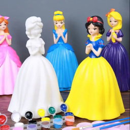 Disney Princess Collection Piggybank Painting Kit