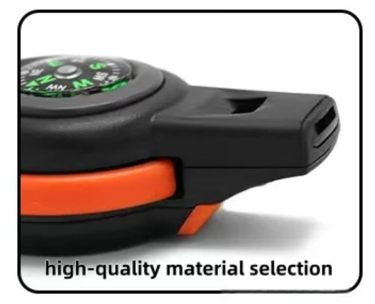 Outdoor Camping 7-In-1 Multi-Function Whistle (Survival and Safety Whistle) For Hiking._7
