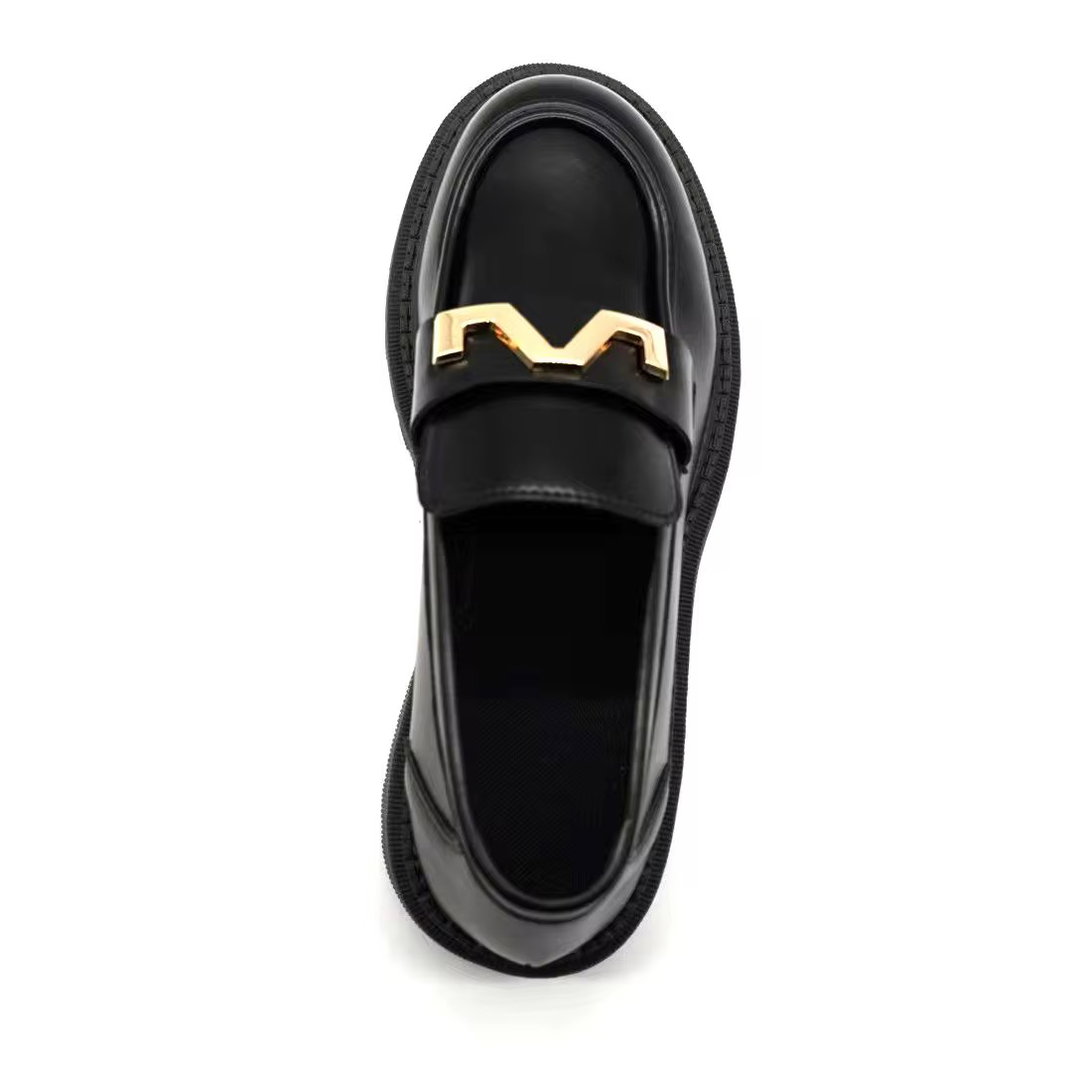 Classic Comfort Slip-On Women Shoes: Elegant and Practical PU Leather Office Shoes