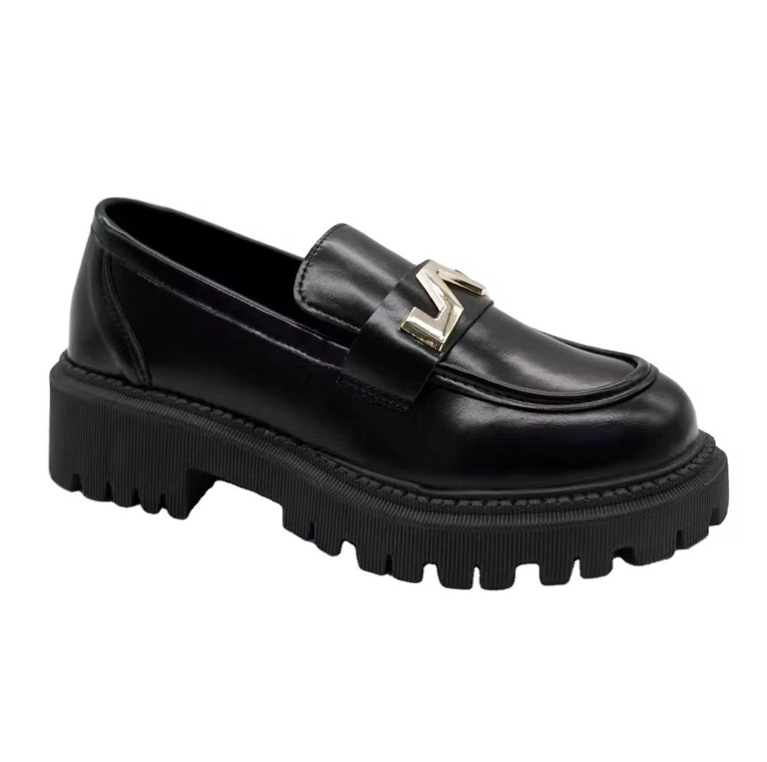 Classic Comfort Slip-On Women Shoes: Elegant and Practical PU Leather Office Shoes_3
