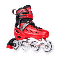 Hot Sale Custom Adjustable Inline Roller Skates Light up 4 Wheels Skates Inline Durable Hard Boot Patines Free Skate Shoes
