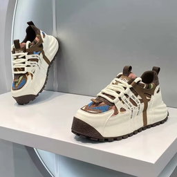 New Design Spring Autumn Retro Thick Insole Shoes Plus Size Breathable Soft Walking Summer Sports Running Men's Sneakers Shoes