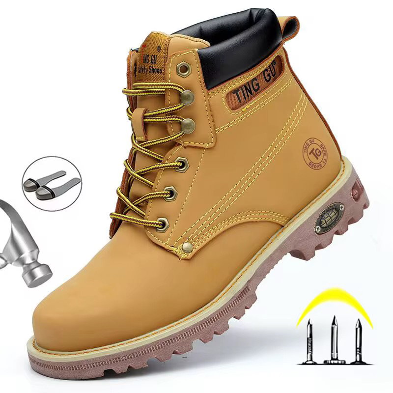 2023 New Style Four Seasons Anti-puncture Safety Shoes for Men High Quality Lightweight Safety Shoes for Worker_0