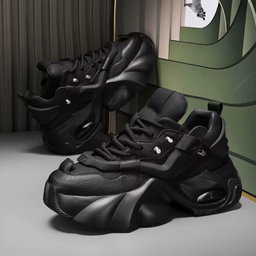 The Latest Style in Popular White and Black Is the Wearable Platform Soles for Casual Men