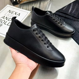 Mens Casual Lightweight Sports Running Shoes One Foot Sliding Board PU Insole Lazy Sports Lace Shoes Foreign Trade Cross-Border