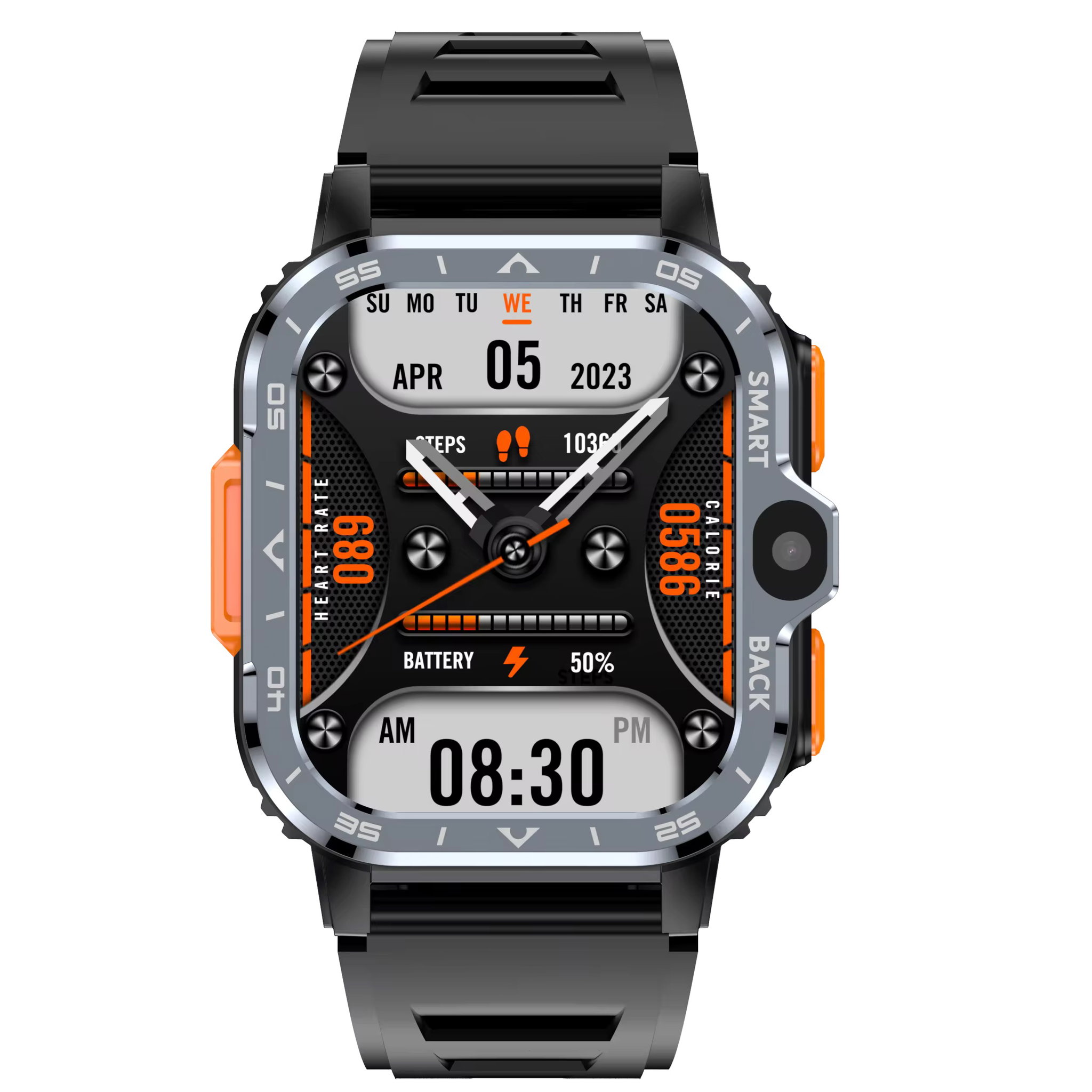 PGD 4G Android Smart Phone Watch RAM 4GB ROM 64GB SIM Card Dual Camera WiFi GPS Waterproof Heart Rate Smartwatch_3