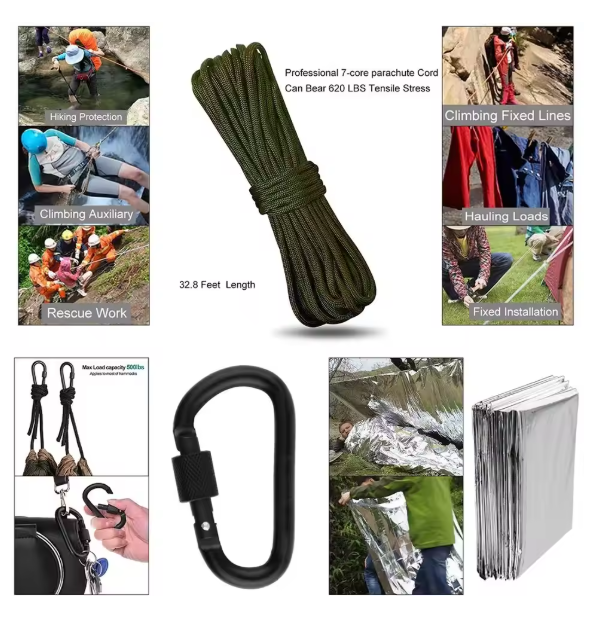 Professional Emergency Survival Kit / Camping /First Aid SOS /Wilderness Adventure_2
