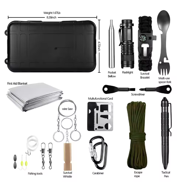 Professional Emergency Survival Kit / Camping /First Aid SOS /Wilderness Adventure_1