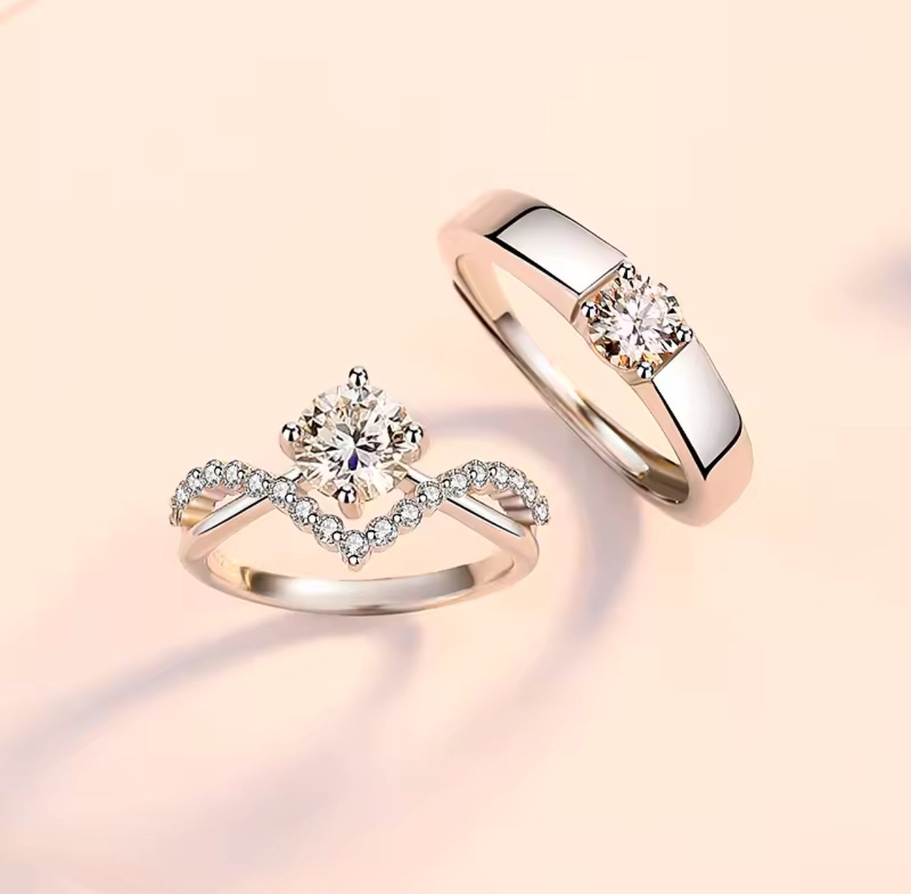  Bague en Argent S925 Pierre précieuse Moissanite _0