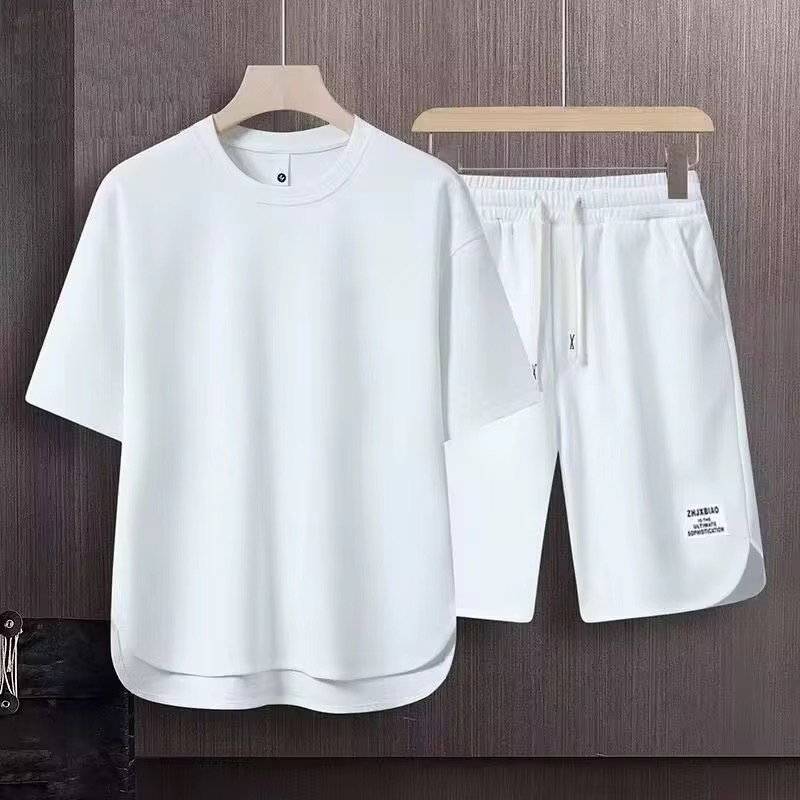 New Men's Casual Summer Short-sleeved Suit Breathable Quick Dry Fashion Clothes Solid Color Shirt Short Custom Wholesale_1