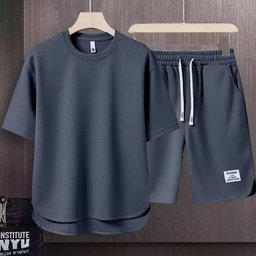 New Men's Casual Summer Short-sleeved Suit Breathable Quick Dry Fashion Clothes Solid Color Shirt Short Custom Wholesale