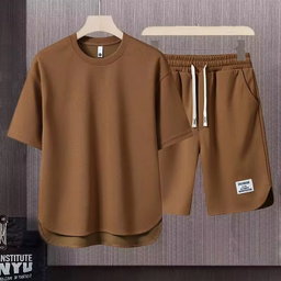 New Men's Casual Summer Short-sleeved Suit Breathable Quick Dry Fashion Clothes Solid Color Shirt Short Custom Wholesale