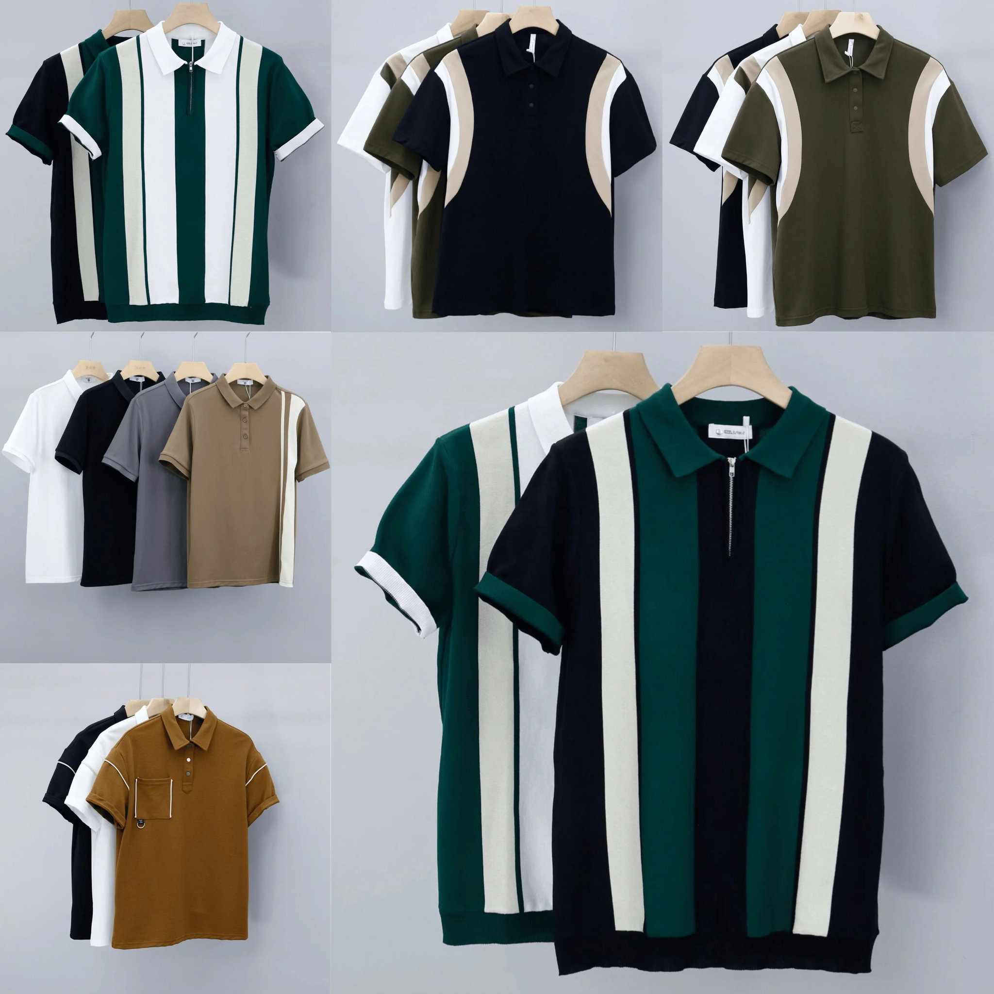 Wholesale of Men's 2024 New Business Polo Shirts Polo T-shirts and Short Sleeves_1