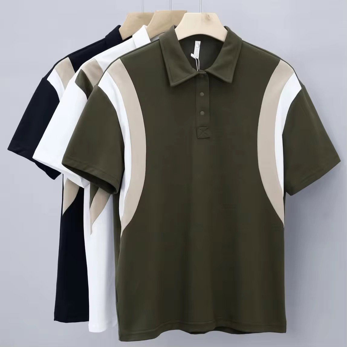 Wholesale of Men's 2024 New Business Polo Shirts Polo T-shirts and Short Sleeves_2