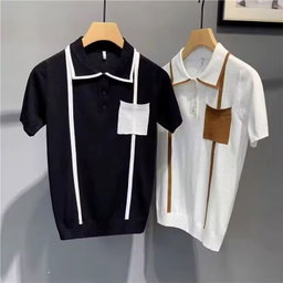 Wholesale of Men's 2024 New Business Polo Shirts Polo T-shirts and Short Sleeves