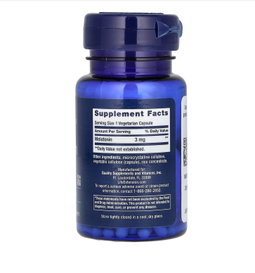 Melatonina, 3 mg, 60 cápsulas vegetales