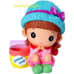 Children's Coin Bank /Piggy Bank with Stationary Holder Painting