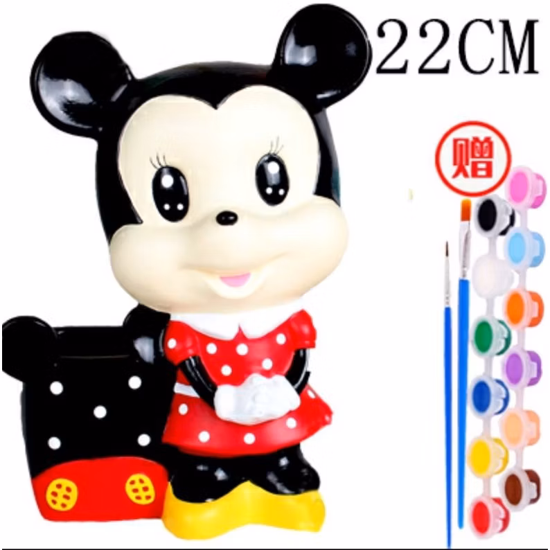 Children's Coin Bank /Piggy Bank with Stationary Holder Painting_12
