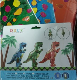 3D Dinosaur Standing Balloon (helium not required)