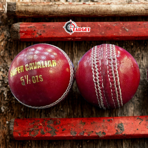 GRAYNICOLLS Super Cavalier Red and White 5 1/2 Cricket ball leather ball Original_3