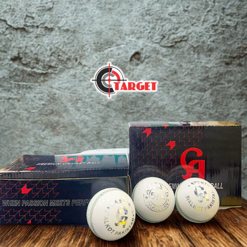 CA Premium Cricket Ball Attack White 5 1/2_0