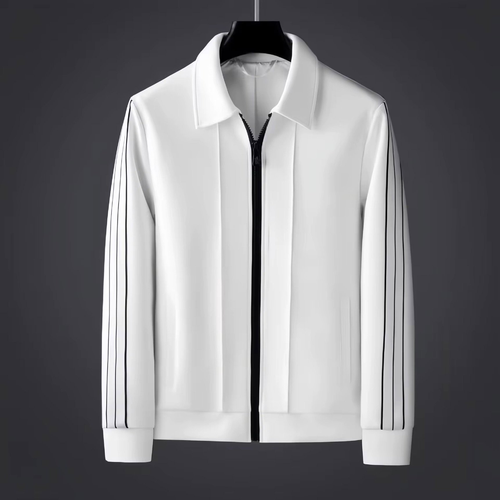 Ohsisa 2025 Spring and Autumn Sports Set Casual Collar Long Sleeve Zipper Cardigan Sweatshirt Loose Sport Two Piece Set_1
