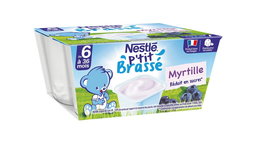 Nestlé P'tit Brassé Myrtille (4x100g), Dès 6 mois