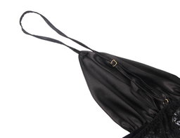 The Noir Collection-Satin and lace Sleepwear 