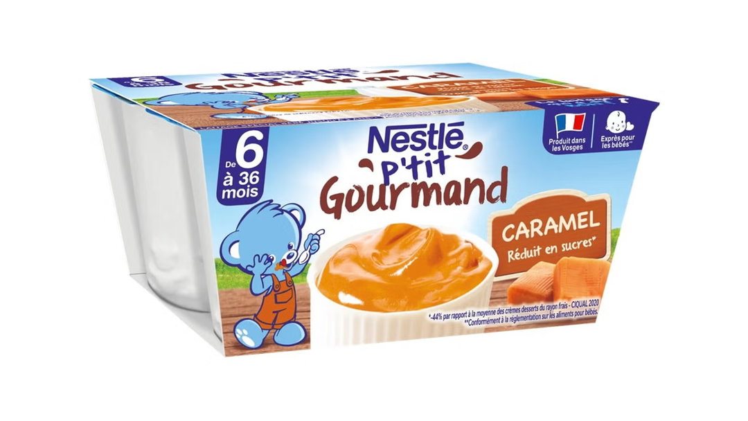 Nestlé P'tit Gourmand Caramel (4x100g), Dès 6 mois