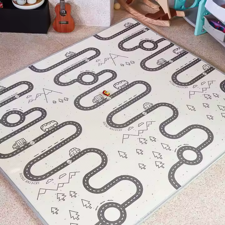 Large Folding Mat / car tracing theme_0