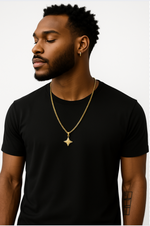 Collier Or Médaillon Trèfle
