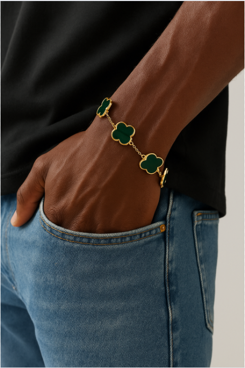 Bracelet Médaillon Vert_1