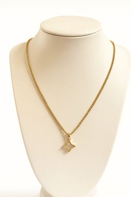 Collier Or Médaillon Trèfle