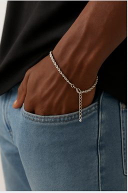 Bracelet Argent anneau fin