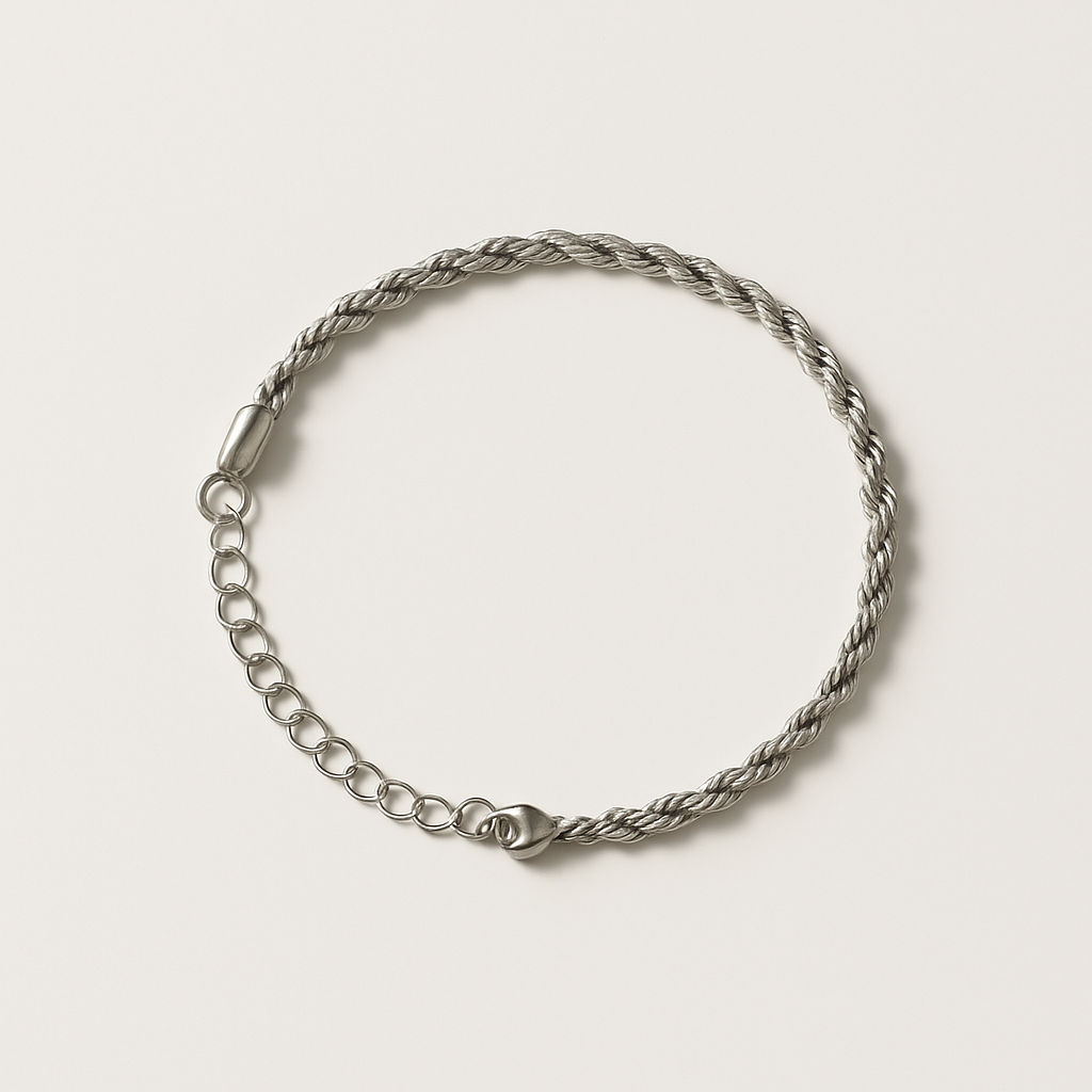 Bracelet Argent anneau fin_0