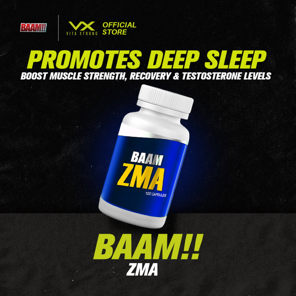 BAAM!!™ ZMA (100 Caps) | Zinc, Magnesium & Vitamin B6 | Sleep, Recovery & Hormonal Support | Muscle Growth Performance_1