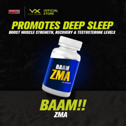 BAAM!!™ ZMA (100 Caps) | Zinc, Magnesium & Vitamin B6 | Sleep, Recovery & Hormonal Support | Muscle Growth Performance
