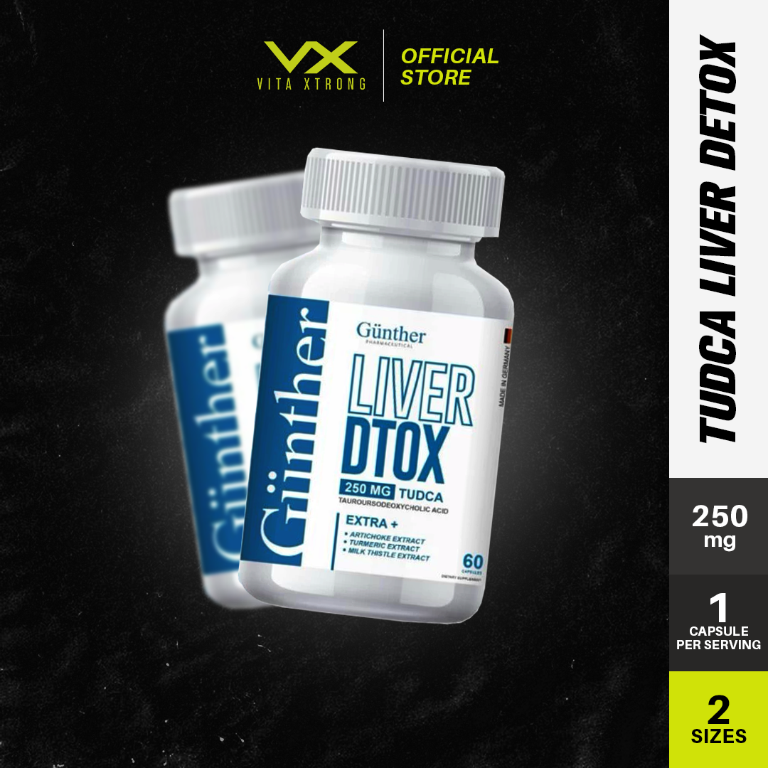 Gunther TUDCA Liver Detox (30/60 Capsules) | Liver Health Support, Fatty Liver, Cleansing with Artichoke