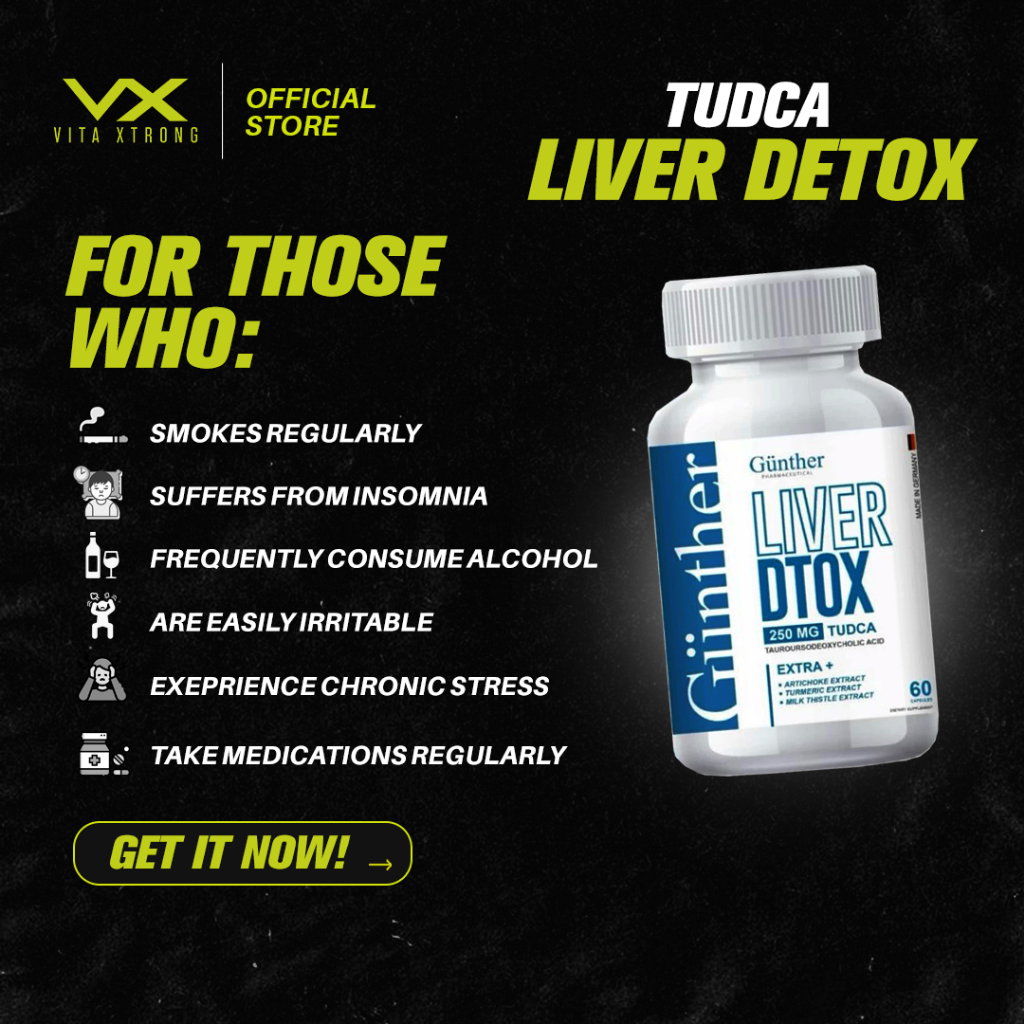 Gunther TUDCA Liver Detox (30/60 Capsules) | Liver Health Support, Fatty Liver, Cleansing with Artichoke_1