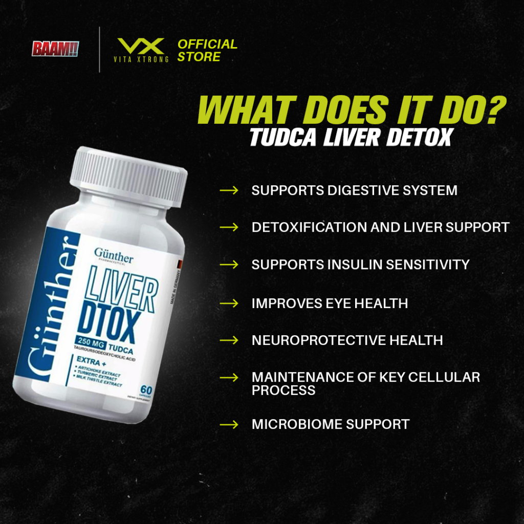 Gunther TUDCA Liver Detox (30/60 Capsules) | Liver Health Support, Fatty Liver, Cleansing with Artichoke_2