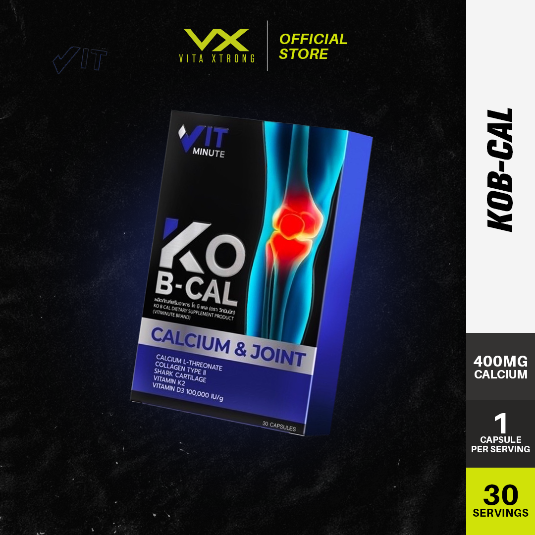 VITMINUTE KoB-CAL (15 / 30 Capsules) | Bone Strength Formula, Joint Support & Flexibility, Calcium + Vitamin D_0