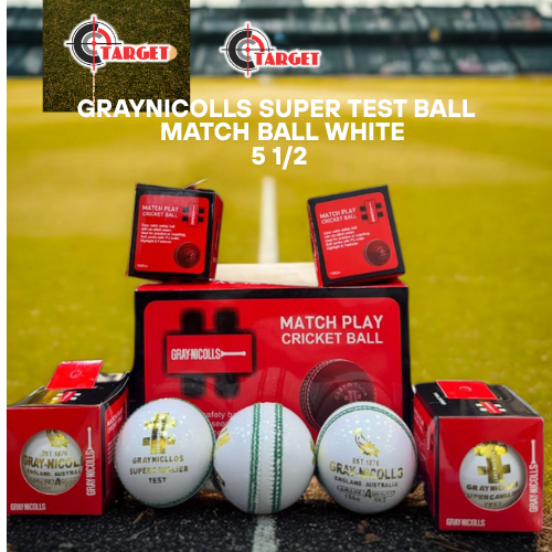 GRAYNICOLLS Super Test Ball Match Ball RED 5 1/2  Leather ball _1