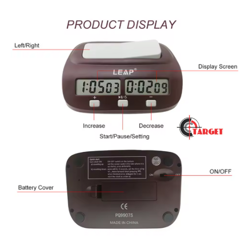 LEAP Professional Compact Chess Clock Original  Chess Timer_5