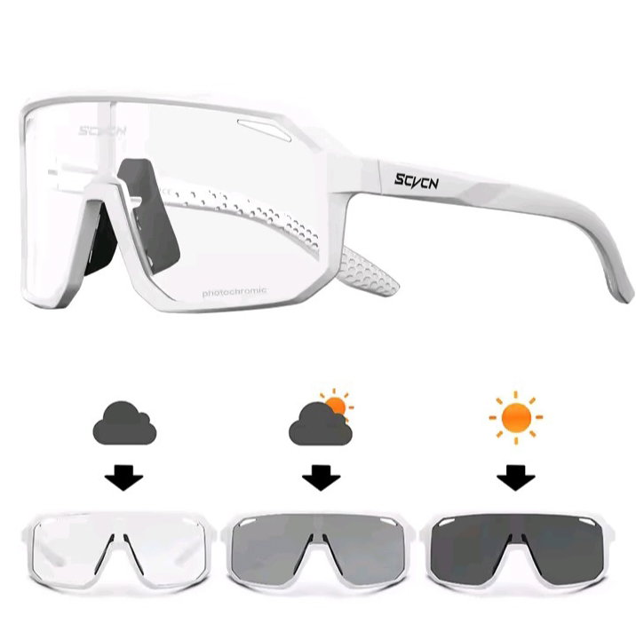 SCVCN Photochromic Cycling Glasses – Matte Black Frame_2