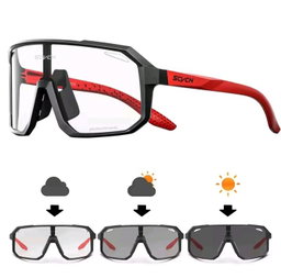 SCVCN Photochromic Cycling Glasses – Matte Black Frame